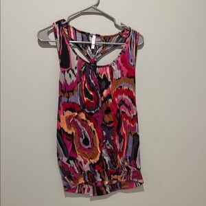 Vibrant Multicolor Sleeveless Top